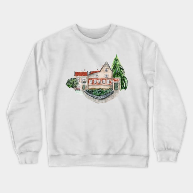 Old house Crewneck Sweatshirt by feafox92